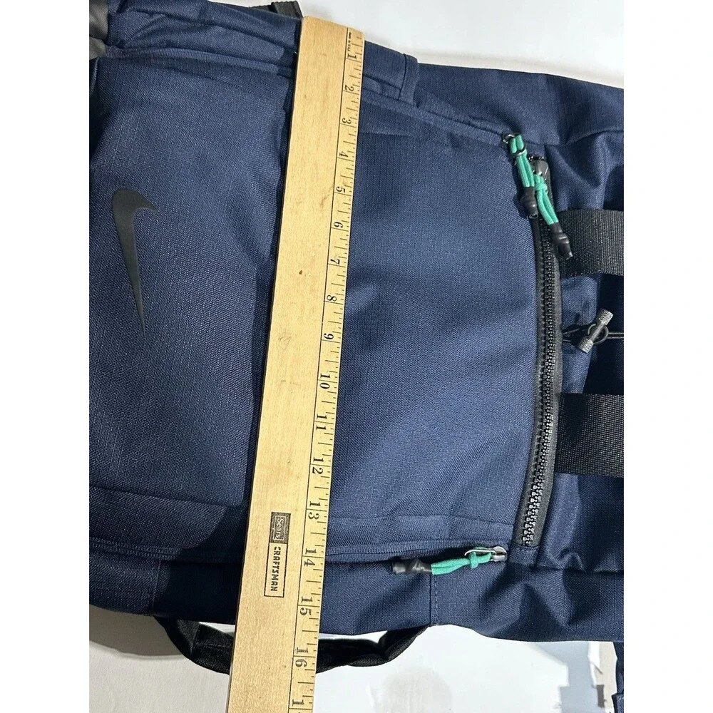 NWOT NIKE Sport Backpack Rolltop Obsidian Blue Black Teal Nylon